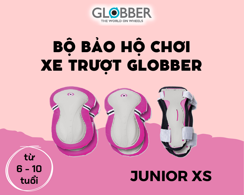 Bộ Bảo Hộ Globber Junior Xs - Hồng