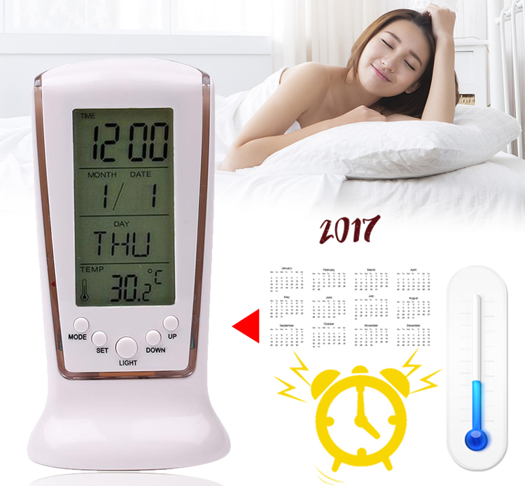 Đồng Hồ Báo Thức Digital Đa Năng Có Đèn LED Đồng Hồ Báo Thức Digital Đa Năng Có Đèn LED