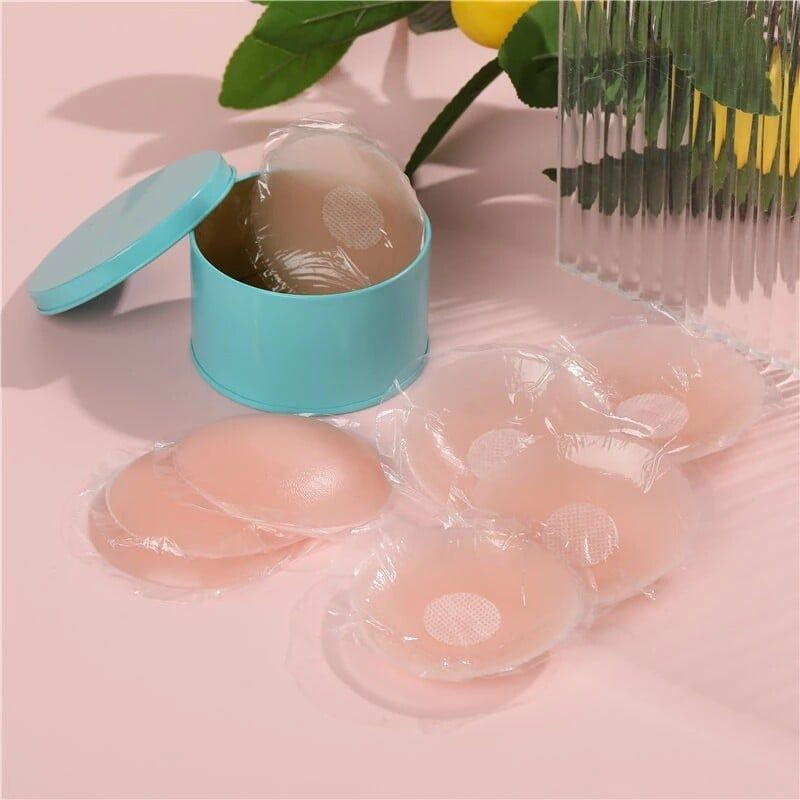 10 Miếng Dán Ngực Silicon - Miếng Dán Ti Tàng Hình có thể tái sử dụng - HENRYSA