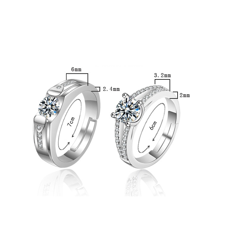 Nhẫn đôi nhẫn cặp thời trang hàn mẫu mới hot trend cực xinh NC18