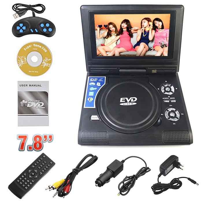 Máy DVD, EVD xách tay đa năng mini Portable 7.8 inch