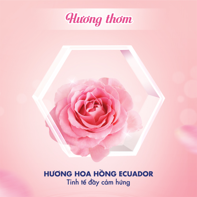 Túi Nước Giặt OMO Matic Comfort Hương Hoa Hồng 2.3KG