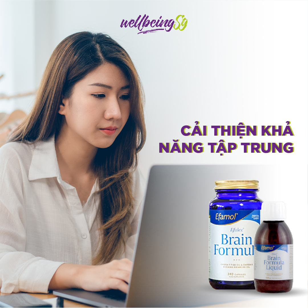 Viên Uống Bổ Sung Dầu Cá DHA, EPA, Efamol Efalex Tăng Cường Trí Nhớ, Hỗ Trợ Trí Não, Tim Mạch, Thị Lực