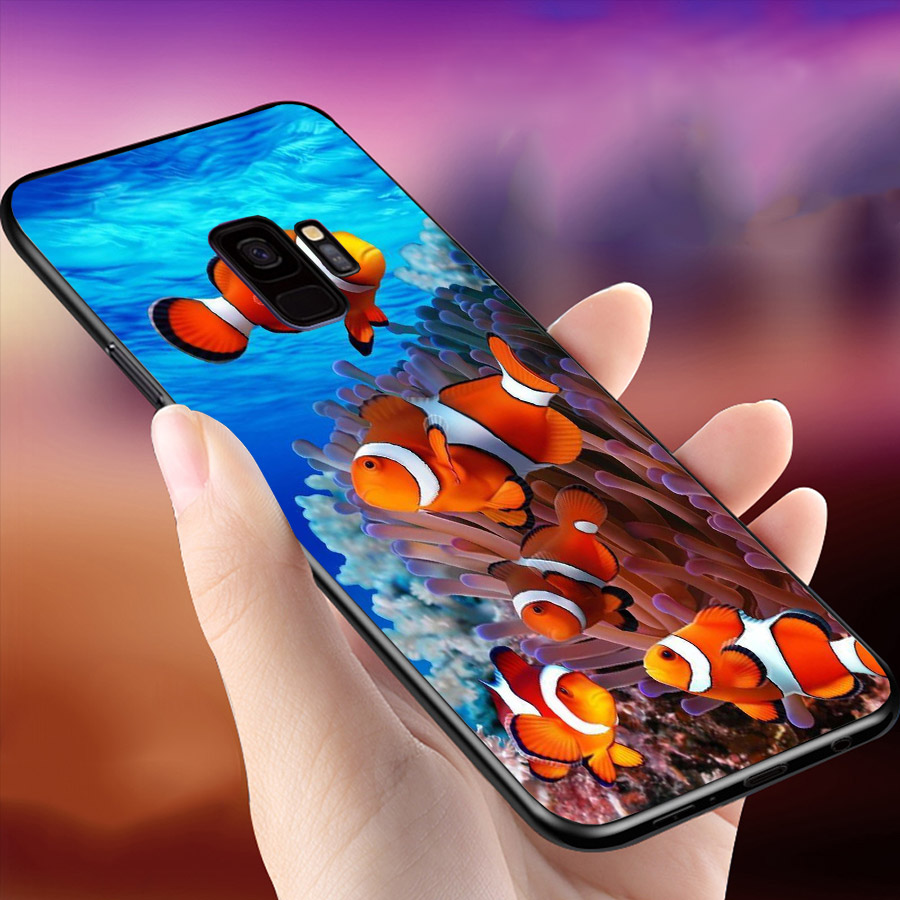 Ốp điện thoại dành cho máy Samsung Galaxy S9 - Cá hề MS ACMTU009