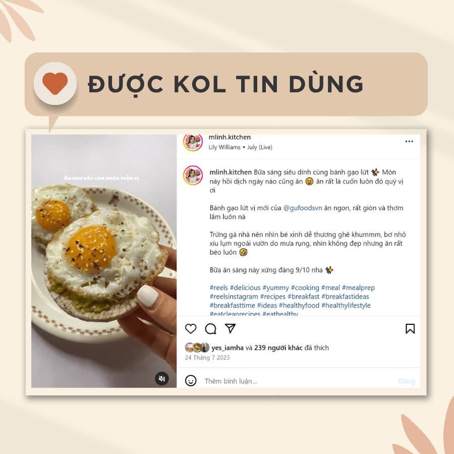 Bánh gạo lứt GUfoods (510g) - Không chiên dầu, Không đường, Từ gạo và ngũ cốc nguyên hạt, Lành mạnh, Phù hợp Eat clean, Ăn vặt healthy, Thực dưỡng, Tập gym, Thuần chay, Đa dạng hương vị