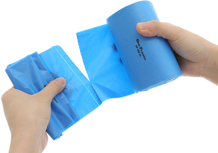 Túi Rác Màu Green Eco Thân Thiện Môi Trường (45 x 55cm x 1Kg) (Xanh, Hồng, Vàng)