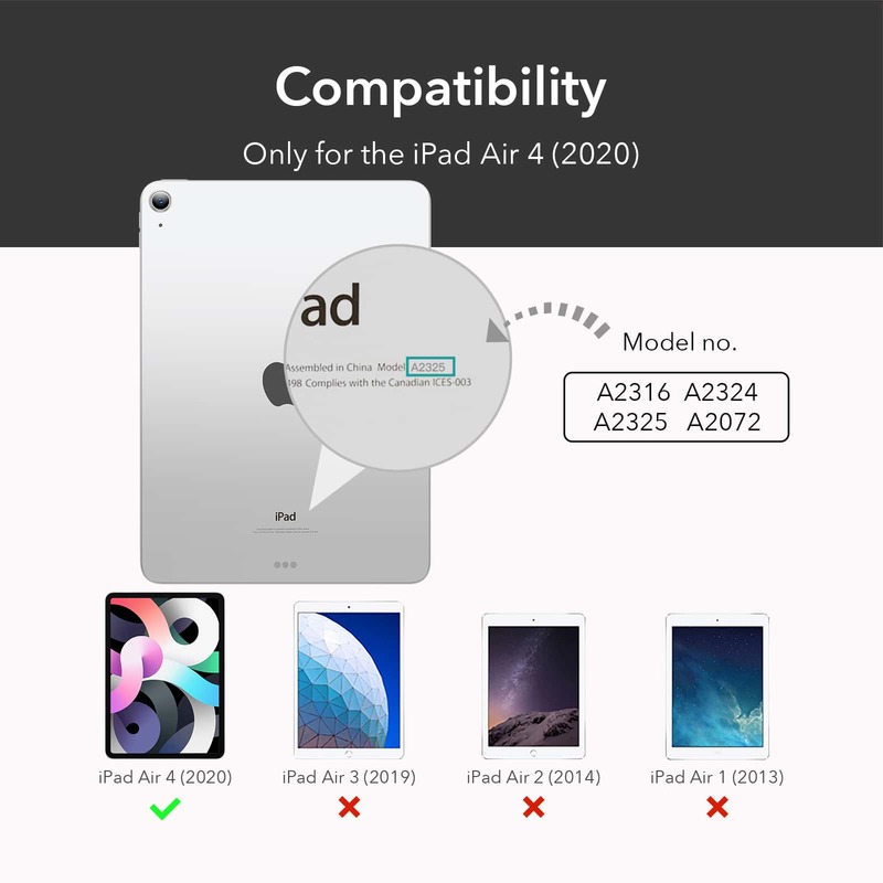 Bao Da Dành Cho iPad Air 4 2020/ Air 5 ESR Ascend Trifold With Clasp - Hàng Chính Hãng