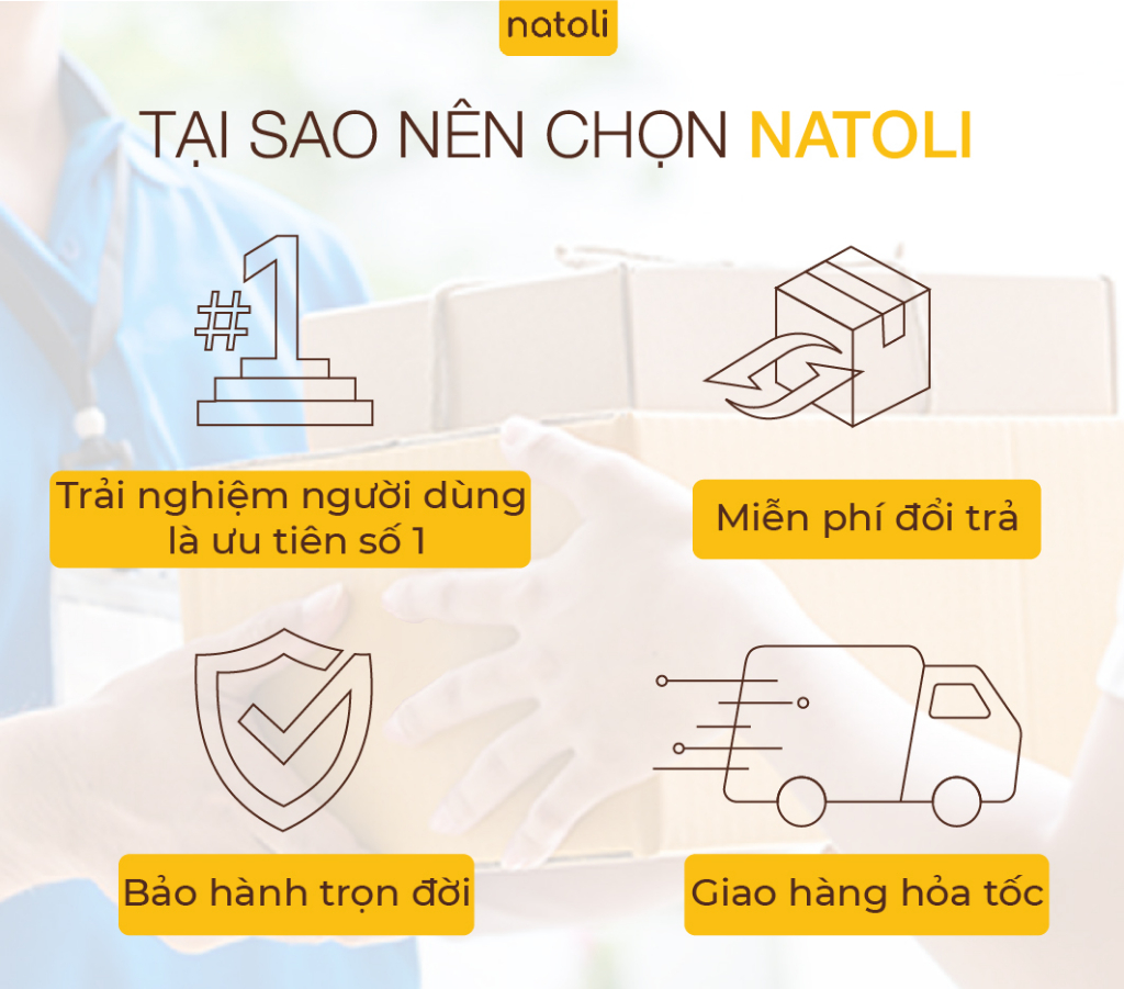 Ví da nam nữ dáng ngang NATOLI gập đôi đựng thẻ cầm tay cao cấp BST Simple Horizontal Wallet V4