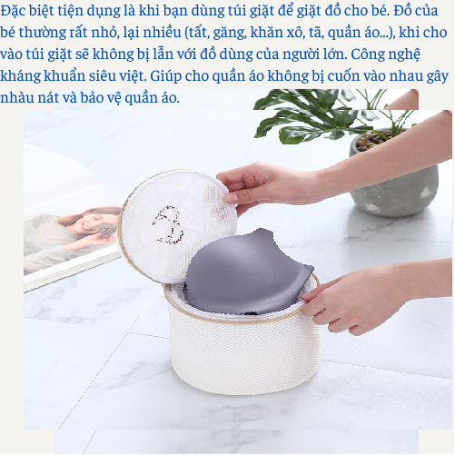 [VIDEO]-Bộ 6 túi lưới giặt đồ polyester 3 lớp cao cấp bảo vệ quần áo 6 size khác nhau