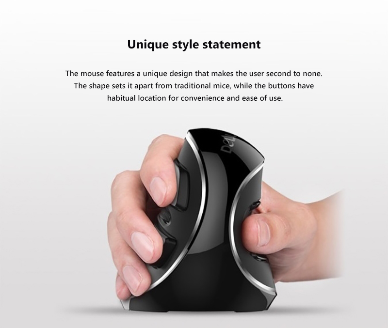 Chuột Dọc Văn Phòng Không Dây Delux M618 Plus - Nhiều Màu