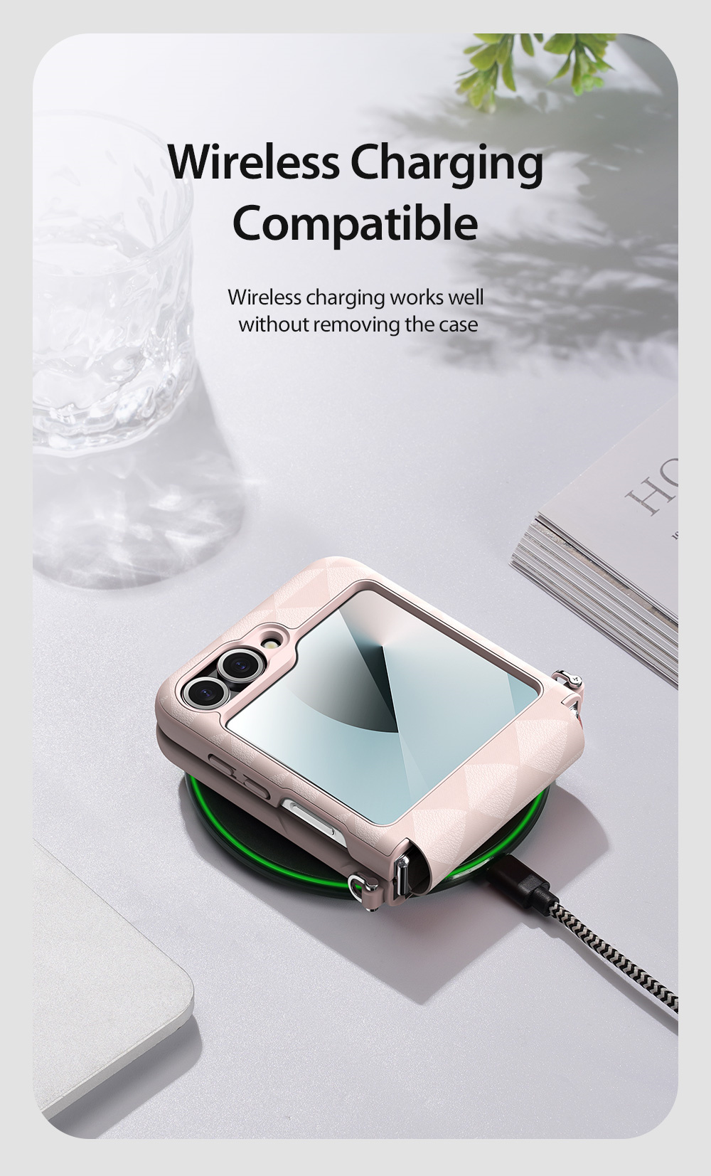 Ốp Lưng Da Dux Ducis Fitt Series Folding Folio Case Dành Cho Samsung Galaxy Z Flip 6_ Hàng chính hãng