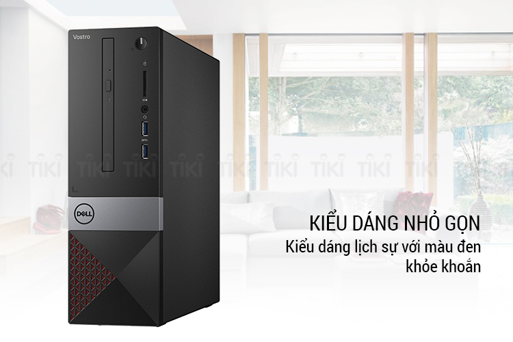 PC Dell Vostro 3470 ST HXKWJ1 Pentium Gold G5400/Free Dos (Black) - Hàng Chính Hãng