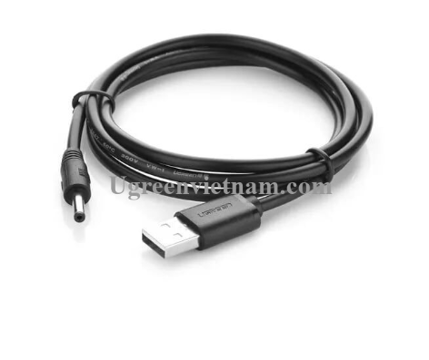 Dây cấp nguồn usb 2.0 sang đầu cái 3.5mm Ugreen 376CN10376GK Hàng chính hãng