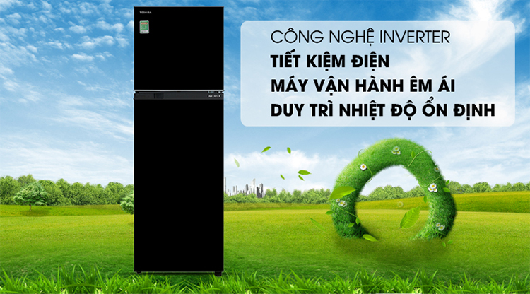 Tủ Lạnh Inverter Toshiba GR-B31VU-UKG (253L) - Hàng Chính Hãng