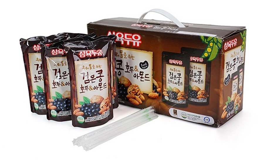 Thùng 20 Gói Sữa Đậu Đen, Óc Chó, Hạnh Nhân Sahmyook Foods (190ml / Gói)
