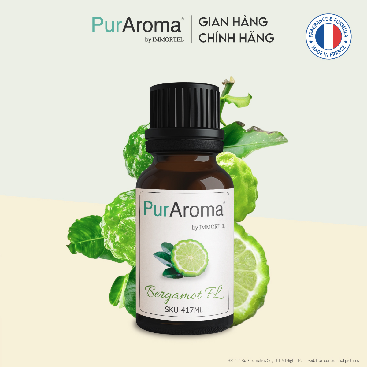 (18 mùi) Tinh dầu thiên nhiên nguyên chất PurAroma by IMMORTEL - 10mL - Chính hãng Pháp