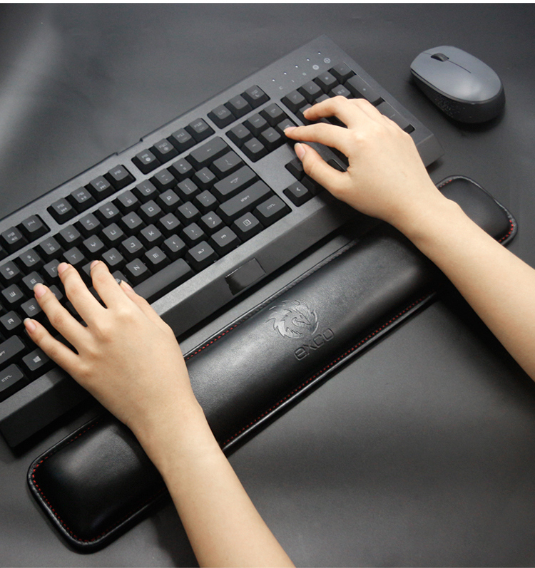 Gối Kê Cổ Tay Dài Chất Liệu Da EXCO BAS17001