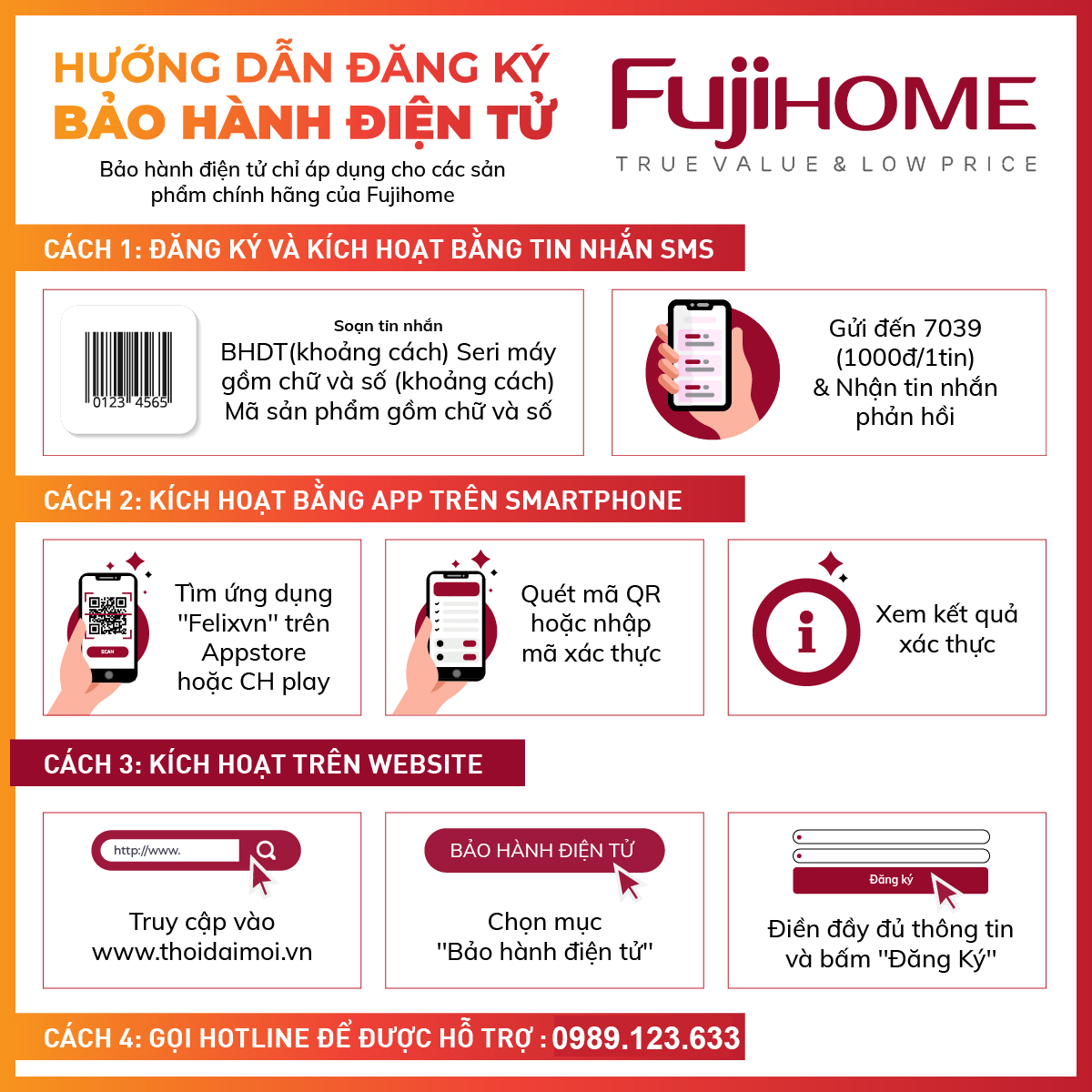 Xe đẩy hàng 4 bánh gấp gọn chở 120kg sàn nhựa nhập khẩu FUJIHOME PH150A - bánh cao su chống ồn, sàn nhựa chống ăn mòn- Hàng chính hãng