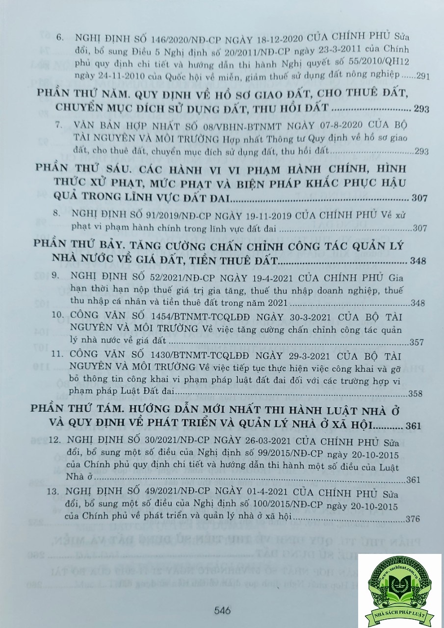 Quy Định Chi Tiết Và Hướng Dẫn Thi Hành Luật Đất Đai 