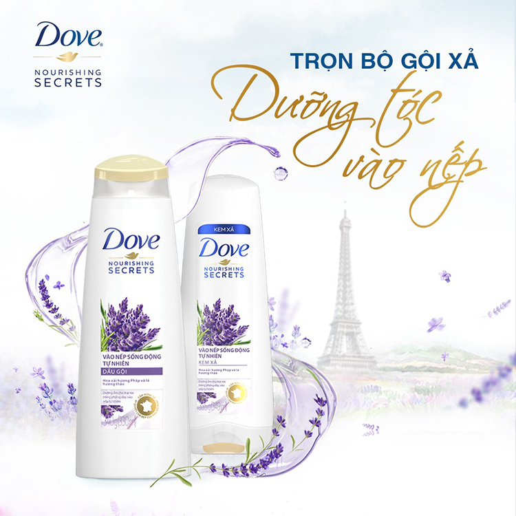 Dầu Xả Dove Vào Nếp Sống Động Tự Nhiên (335g) Dầu Xả Dove Vào Nếp Sống Động Tự Nhiên (335g)