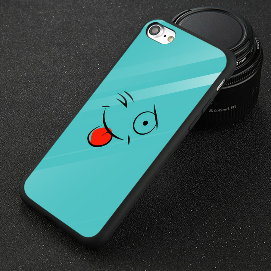 Ốp điện thoại kính cường lực cho máy iPhone 6 Plus/6s Plus - emojis nhiều cảm xúc MS EMGES011