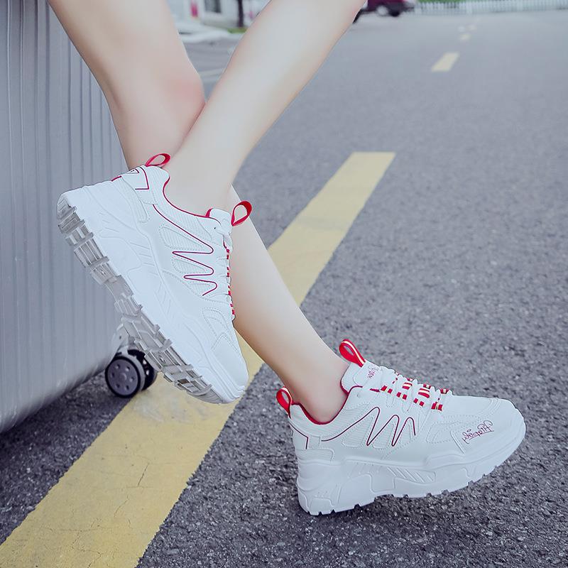 Giày Sneaker Nữ Vạch Sóng Đế Cao Hapu