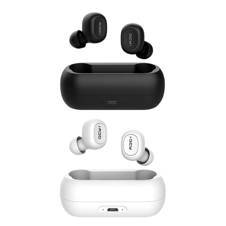 Xiaomi QCY T1C Youth Version Mini Dual V5.0 Wireless Earphones BT Earphones 3D Stereo Sound Earbuds with Dual Microphone and Charg