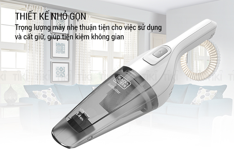 Máy Hút Bụi Cầm Tay Dùng Pin Black & Decker NVB115J-B1 (3.6V) - Hàng chính hãng