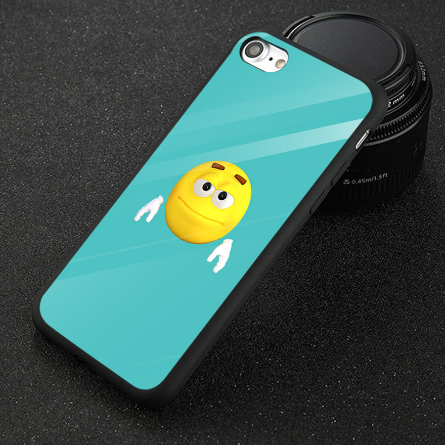 Ốp kính cường lực cho điện thoại iPhone 6 Plus/6s Plus - emojis nhiều cảm xúc MS EMGES028