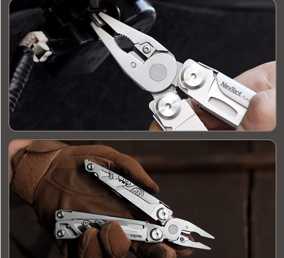 Xiaomi NexTool Flagship Pro Special EDC Outdoor Hand Set 16 IN 1 Multi-Tool Pliers Folding Knife Screwdriver Can Opener Version