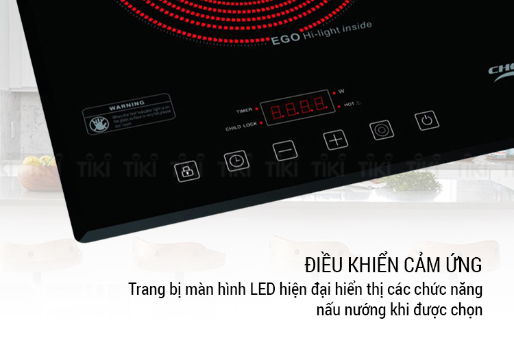 Bếp Âm Hồng Ngoại Đôi Chef's EH-DHL321 (72cm - 3400W) - Hàng Chính Hãng
