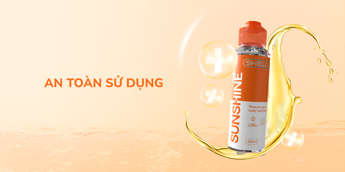 Gel bôi trơn ấm nóng Shell Sunshine - Chai 100ml | SHELL CHÍNH HÃNG