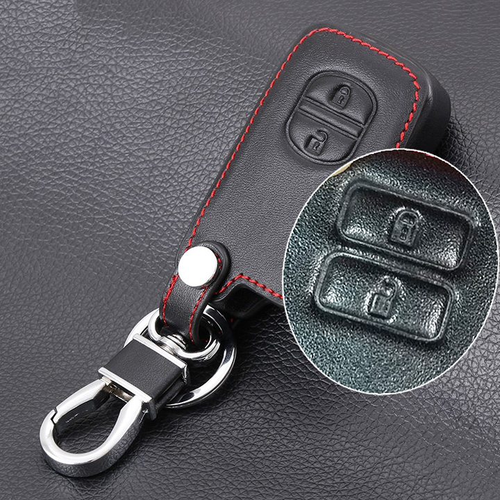 Bao da chìa khóa xe Toyota Vios 2018-2019 mẫu chìa thông minh