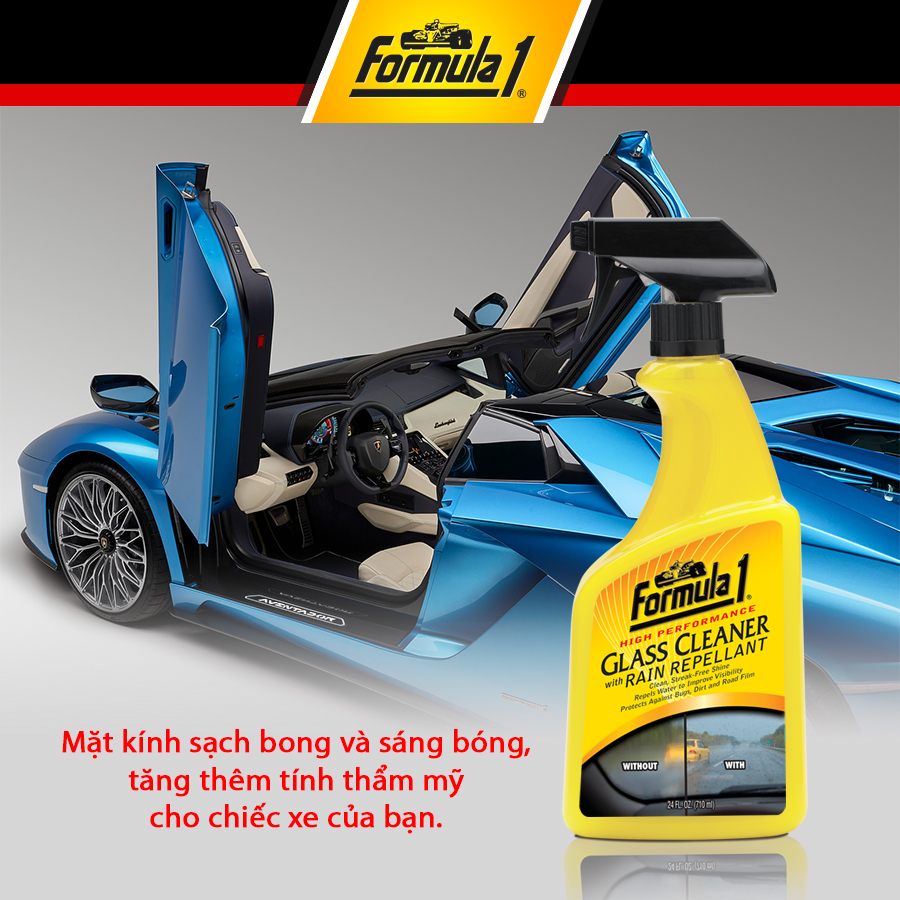 Nước rửa kính chống bám nước FORMULA 1 615807 710ml 5