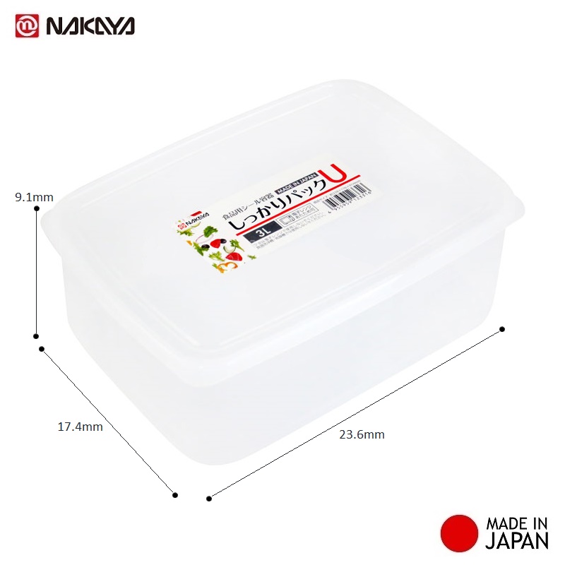 Bộ 07 hộp thực phẩm có nắp đậy an toàn chính hãng Nakaya hàng Made in Japan