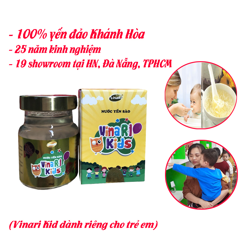 Nước Yến Sào cho trẻ con Vinari Kids 70ml