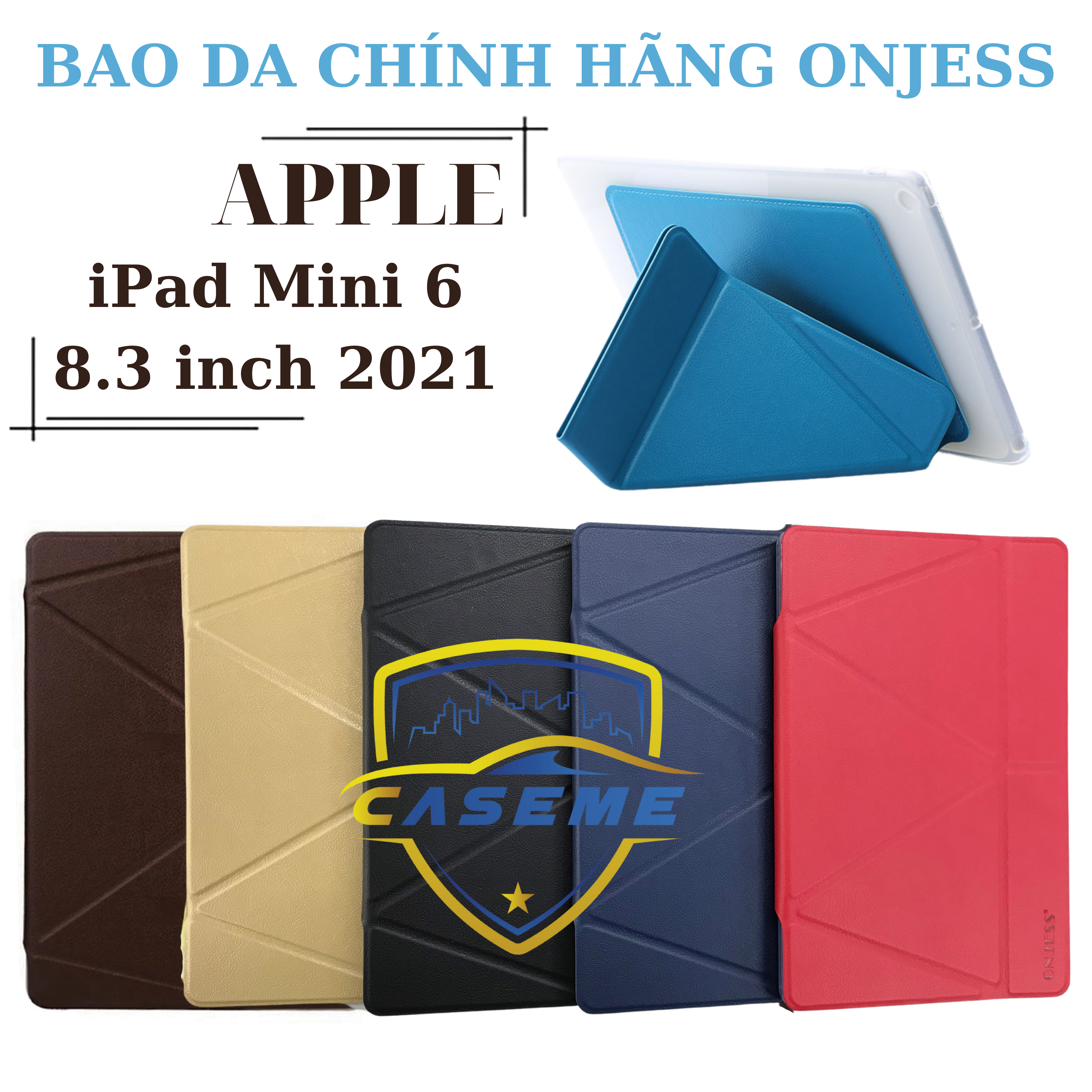 Bao da dành cho iPad Mini 6 2021 - 8.3 inch ONJESS lưng silicon - Hàng Nhập Khẩu