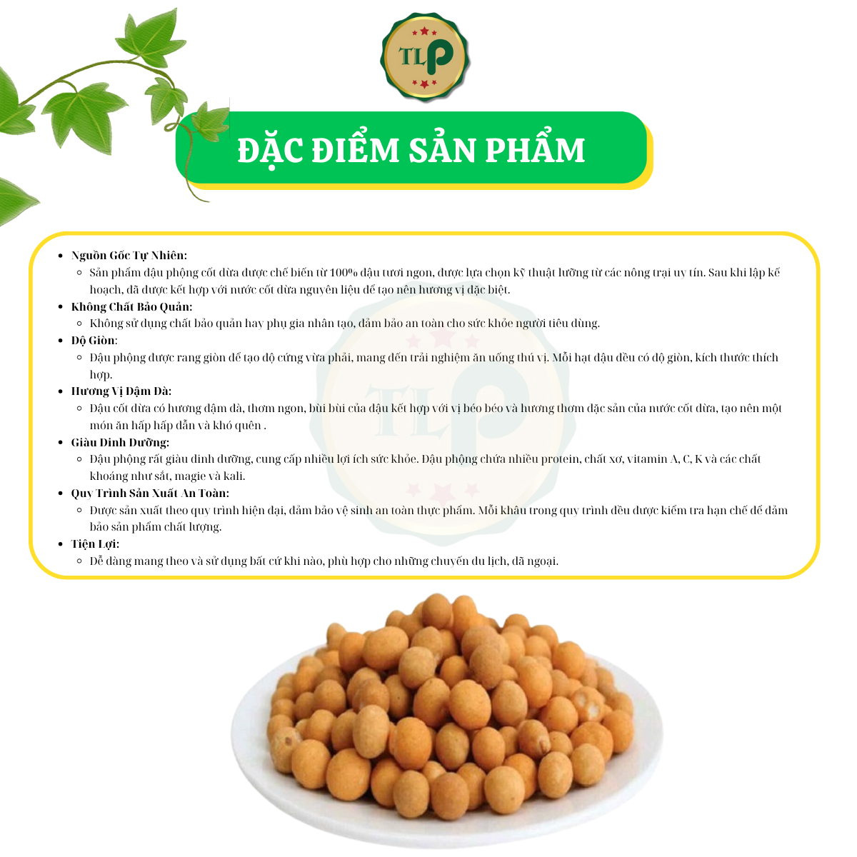 ĐẬU PHỘNG CỐT DỪA SẤY GIÒN TÂN LỘC PHÁT