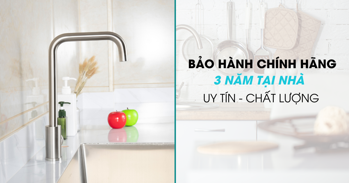 Vòi Ecalite EF-K128S nóng lạnh bảo hành 3 năm chính hãng