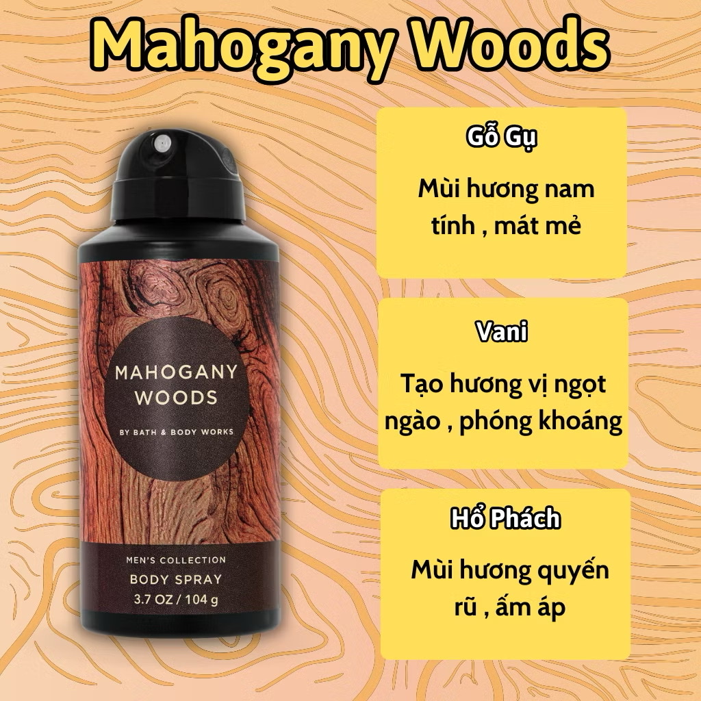 Body Mist Nam Bath And Body Work 104g - Body Spray Nam - Body Mist Nam Chính Hãng
