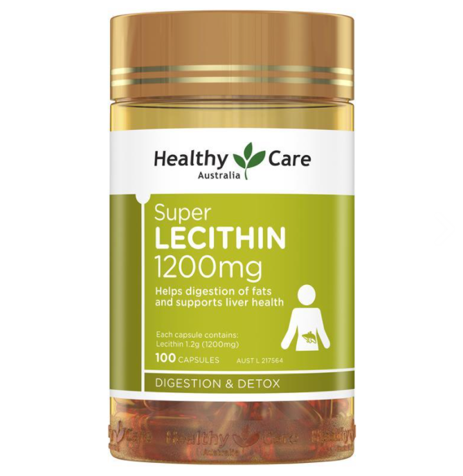 Mầm Đậu Nành Healthy Care Super Lecithin 1200mg 100 Viên hỗ trợ làm đẹp da giúp da căng đẹp mịn màng, sắc mặt hồng hào, tươi trẻ, tăng cường nội tiết tố nữ, bổ sung nguồn dưỡng chất thiết yếu thích hợp với sự hấp thụ của chị em phụ nữ 1