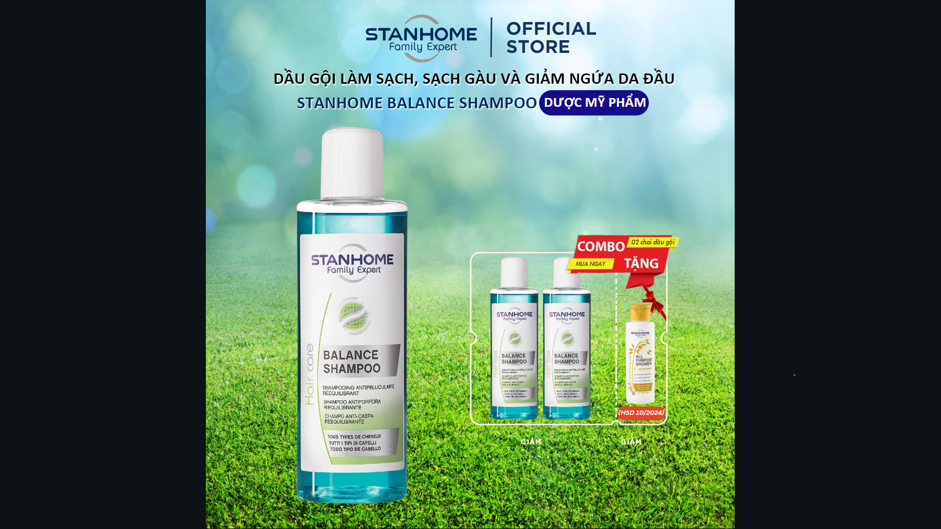 Dầu Gội Hỗ Trợ Trị Gàu Stanhome Balance Shampoo 200ml - 07482