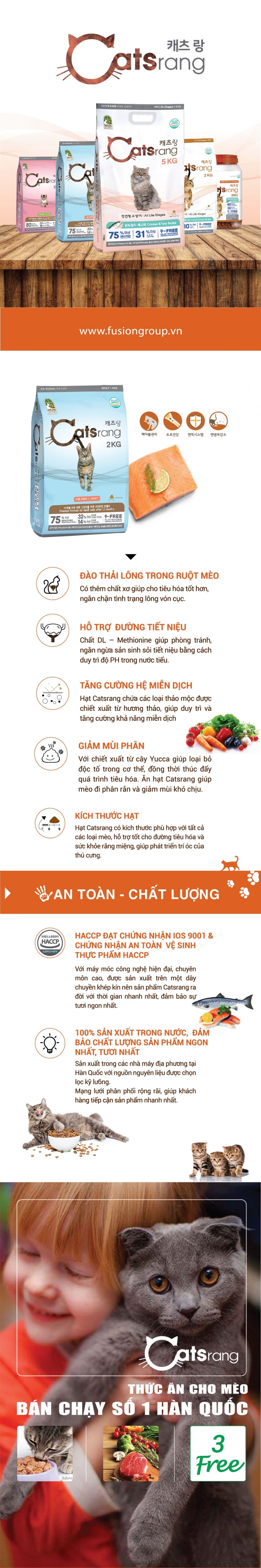[DATE MỚI] [ 5KG ] - Thức ăn hạt Cho Mèo Mọi Lứa Tuổi Catsrang chính hãng