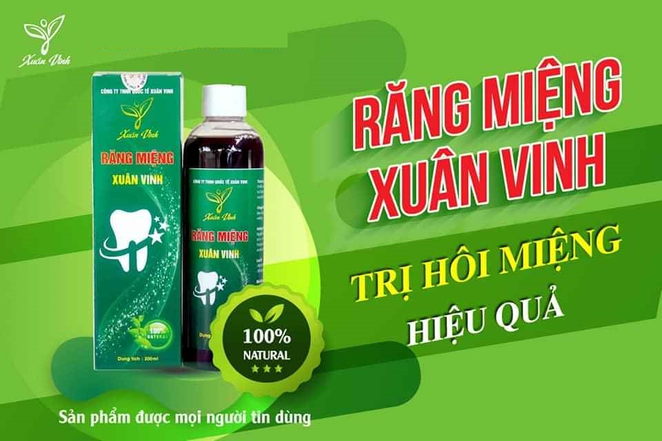 Răng Miệng Xuân Vinh 200ml –  Sản phẩm chăm sóc răng miệng –  Giảm đau răng, sâu răng, ê buốt răng, chắc răng, nhiệt miệng (CLĐ)