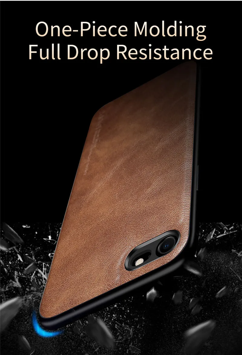 Ốp lưng da cho iPhone 6, 6s, 6 Plus, 6s Plus, iPhone 7, 7 Plus, iPhone 8 , 8 Plus hãng X-level cao cấp viền mềm chống sốc - Hàng chính hãng