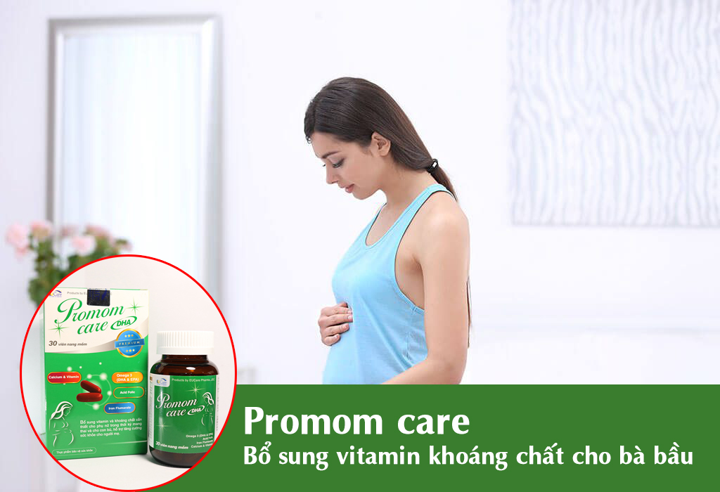 Hộp 30 viên uống bổ sung Vitamin tổng hợp cho Bà bầu Promom Care