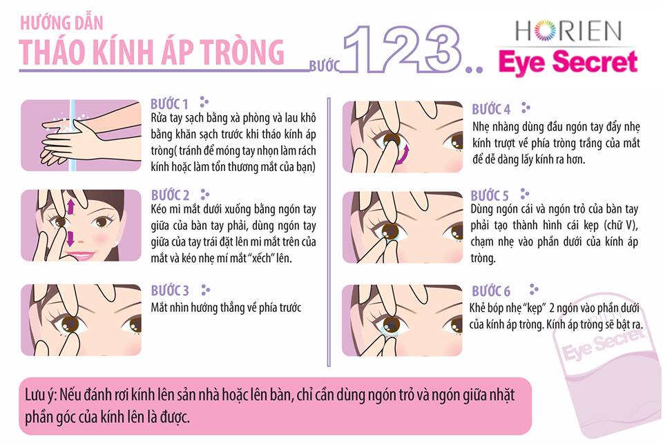 [Một cặp] Kính Áp Tròng Trong Suốt Dùng 3 Tháng Eye Secret KT3T 