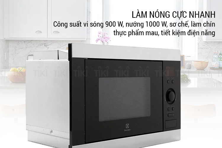 Lò Vi Sóng Âm Tủ Electrolux EMS2540X (25L)