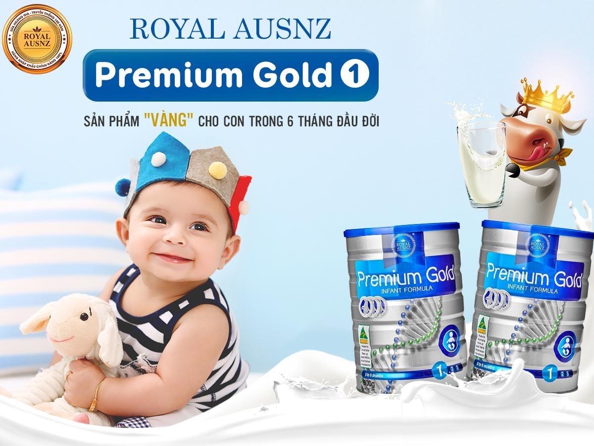 Sữa Hoàng Gia Úc Dành Cho Trẻ Sơ Sinh Từ 0 - 6 Tháng Tuổi Premium Gold 1 - 900gr 1