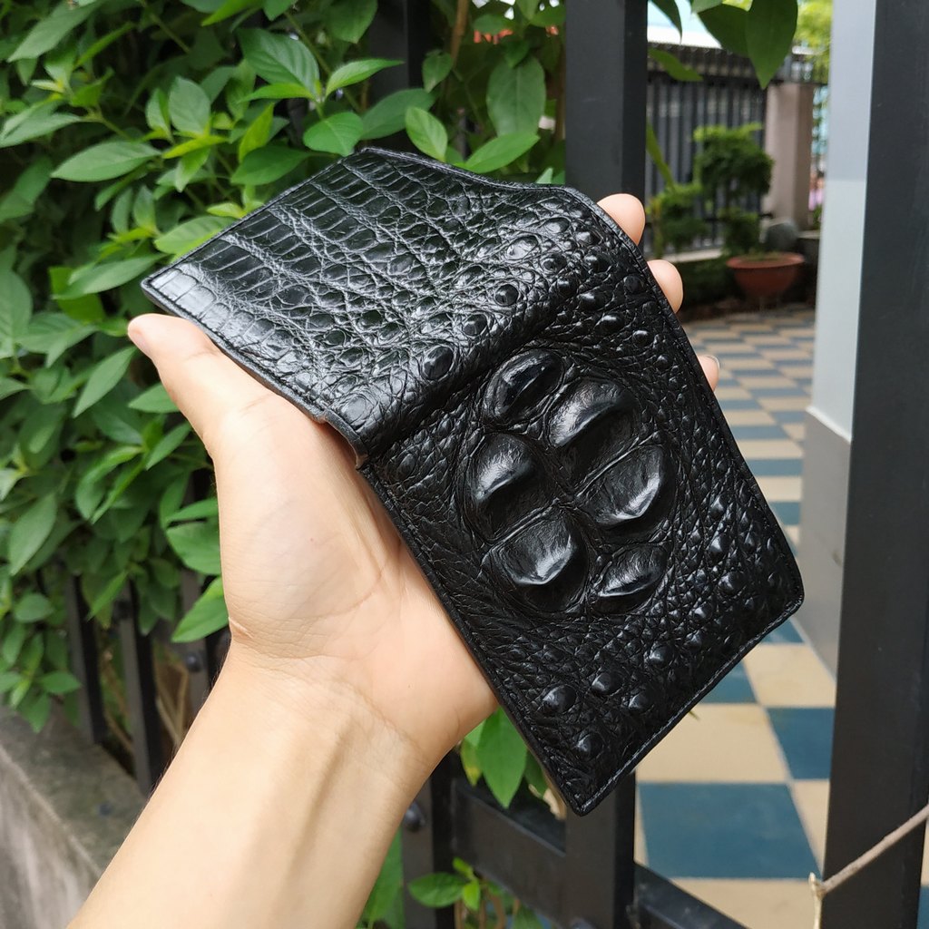 Ví Nam Gù Cá Sấu Lớn 2 Mặt Cao Cấp